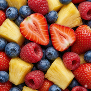Mélange de petits fruits tropicaux